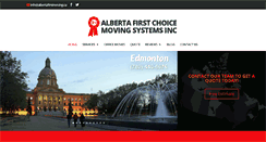 Desktop Screenshot of albertafirstmoving.ca